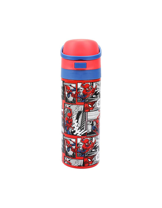 Marvel - Bouteille d'eau couvercle rabattable de Spiderman
