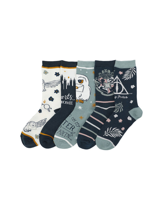 Harry Potter - Paire de 5 chaussettes (Pour femmes)