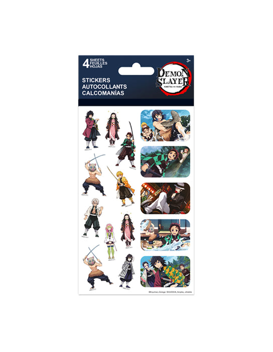 Demon Slayer  - Standard 4 Sheet Stickers