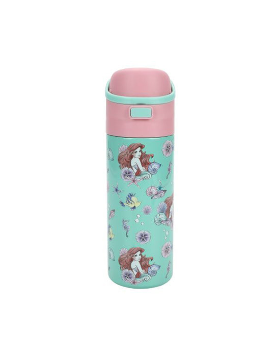 La Petite Sirène - Bouteille d'eau couvercle rabattable de Ariel & Flounder
