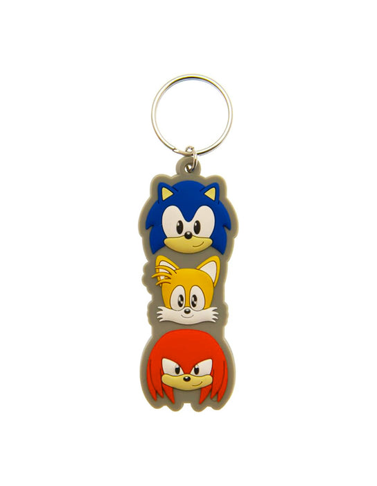 Sonic The Hedgehog - Trio Keychain (Sonic, Tails and Knuckles)