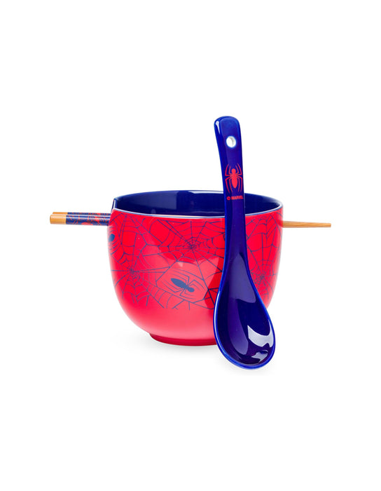 Spider-Man - Ramen bowl with chopsticks and spoon (Spidey-Web)