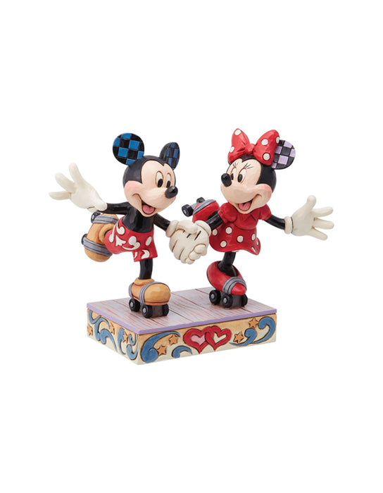 Disney Traditions - Mickey & Minnie "A Sweet Skate" Statue