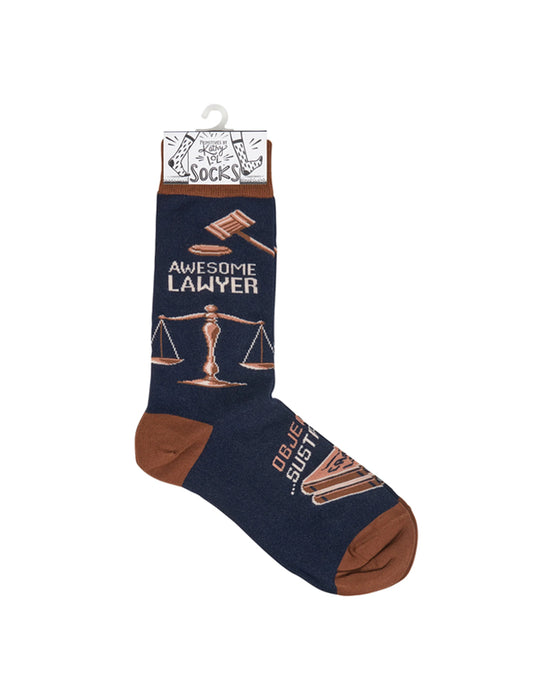 Primitives by Kathy - "Awesome Lawyer" Men's Socks