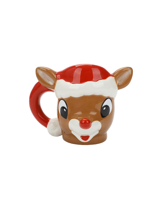 Rudolph le renne au nez rouge - Tasse visage de Rudolph