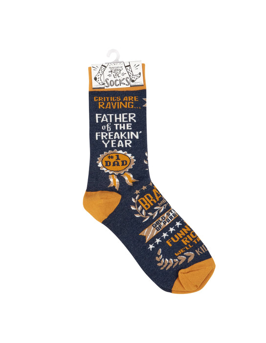 Primitives by Kathy - « Father of the Freakin' Year » chausettes pour hommes