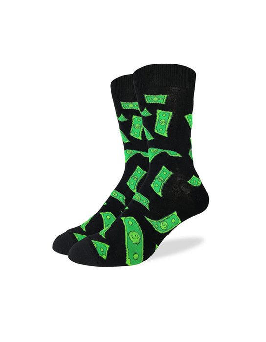 « Raining Money » Chaussettes pour hommes (Grand)