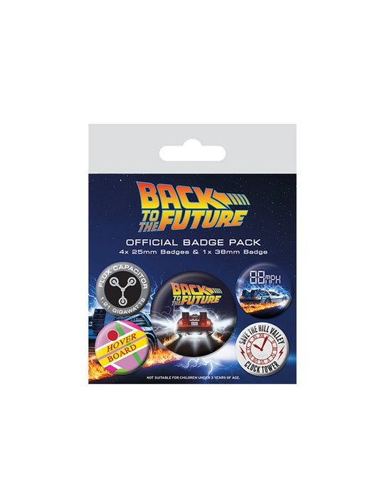 Retour vers le futur - Paquet de badges