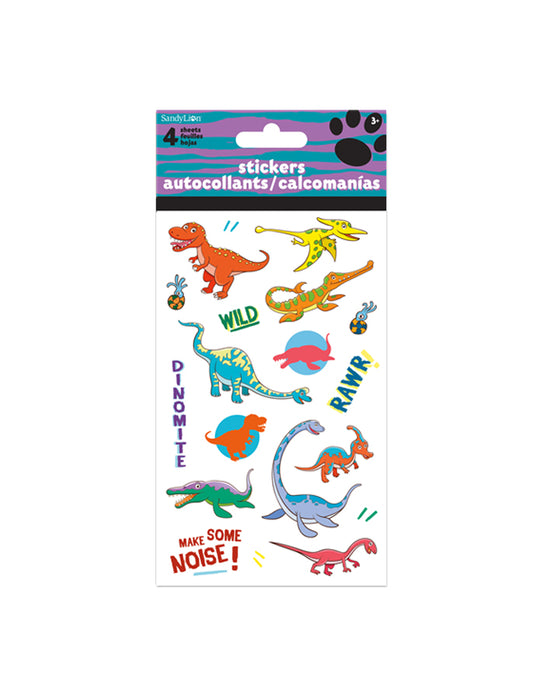 Sandylion  - Standard 4 Sheet Stickers (Dinosaurs)