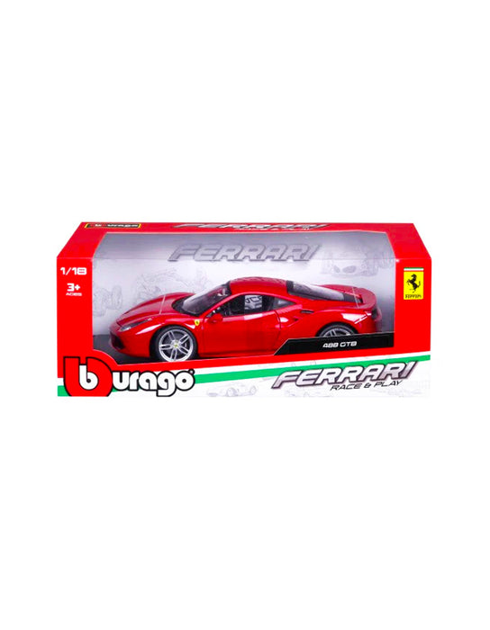 Bburago - Ferrari 488 GTB 1:18 (Race + Play)