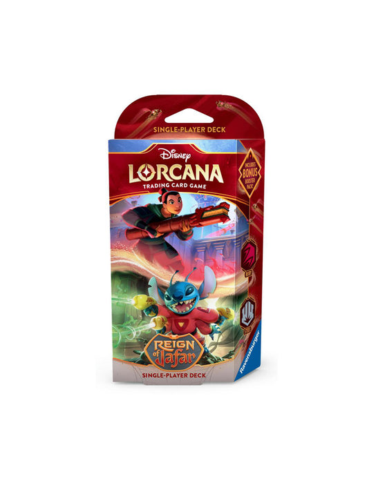 Disney Lorcana - Reign Of Jafar Starter Deck (Ruby and Steel)