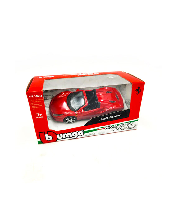 Bburago - Ferrari 488 Spider 1:43 (Race + Play)