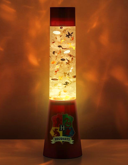 Harry Potter -  Lampe à lave pailletée Hogwarts