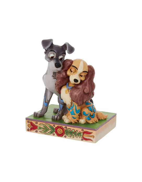 Disney Traditions - Statue de La Belle et le Clochard « Amour canin »