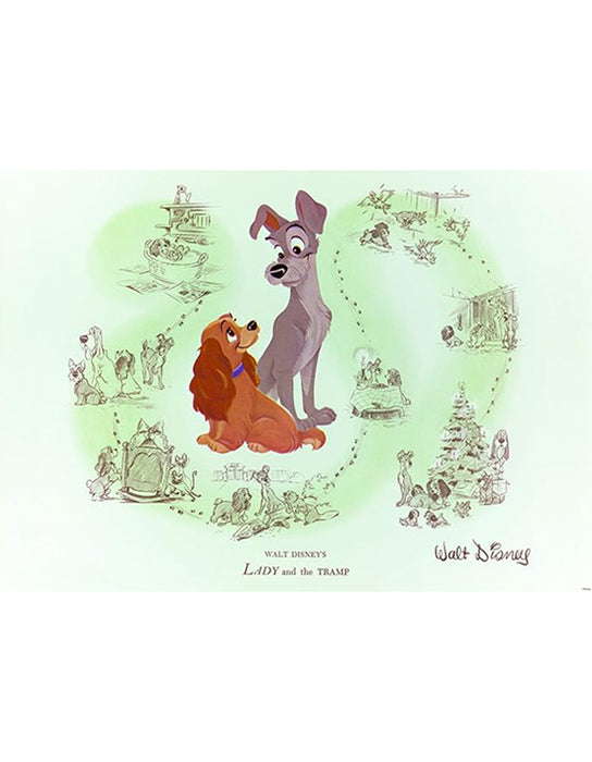 Disney - Casse-tête de La Belle et le Clochard (1000 pièces)