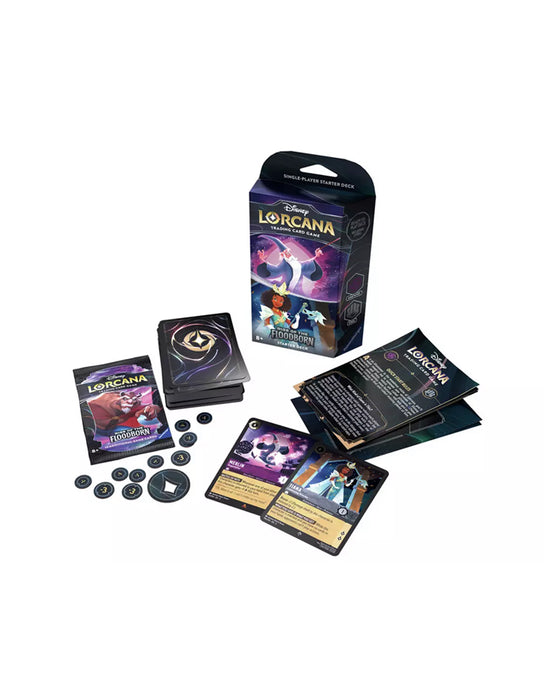 Disney Lorcana - Rise of the Floodborn Starter Deck (Amethyst and Steel)