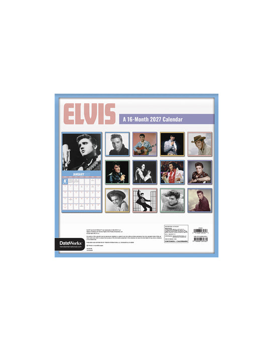 Elvis Presley - Calendrier 2026-27 (Anglais)