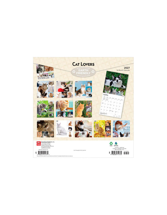 Cat Lovers - Calendrier 2027 (Anglais)