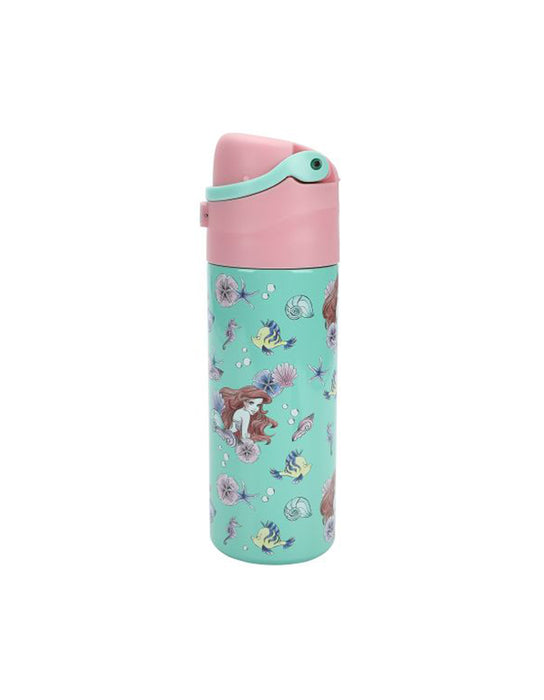 La Petite Sirène - Bouteille d'eau couvercle rabattable de Ariel & Flounder