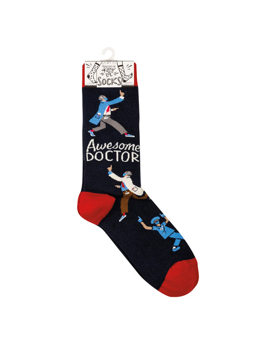 Primitives by Kathy - "Awesome Doctor" Men's Socks