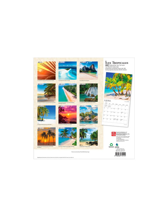 Îles Tropicales - Calendrier 2027 (Français)