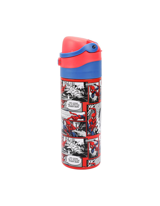 Marvel - Bouteille d'eau couvercle rabattable de Spiderman