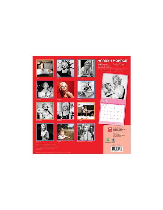 Marilyn Monroe - Calendrier 2027 (Bilingue)