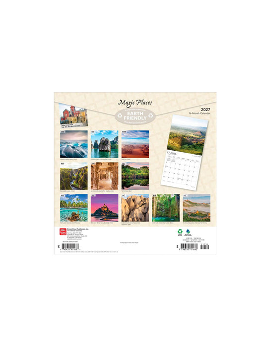 Magic Places - Calendrier 2027 (Anglais)