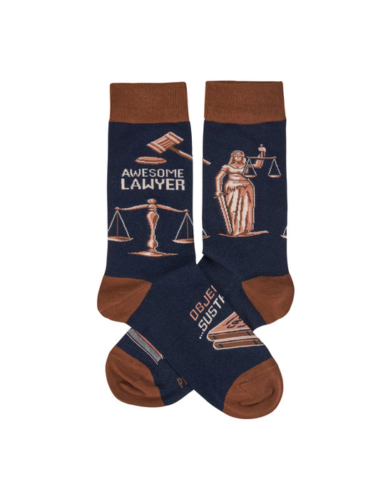 Primitives by Kathy - "Awesome Lawyer" Men's Socks