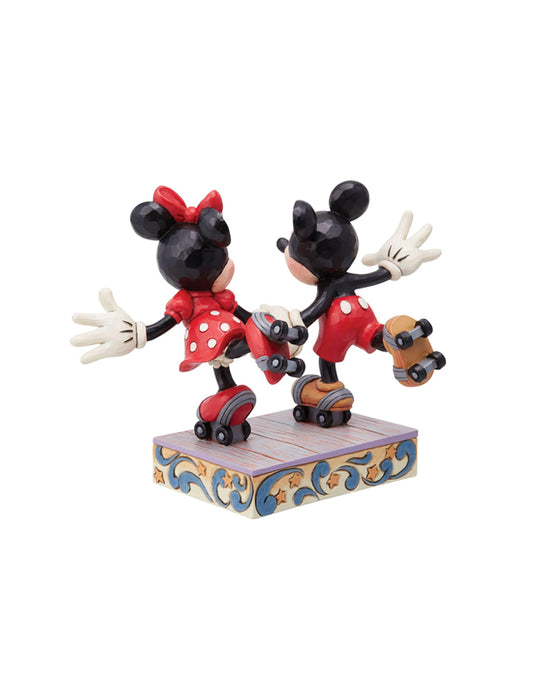 Disney Traditions - Mickey & Minnie "A Sweet Skate" Statue