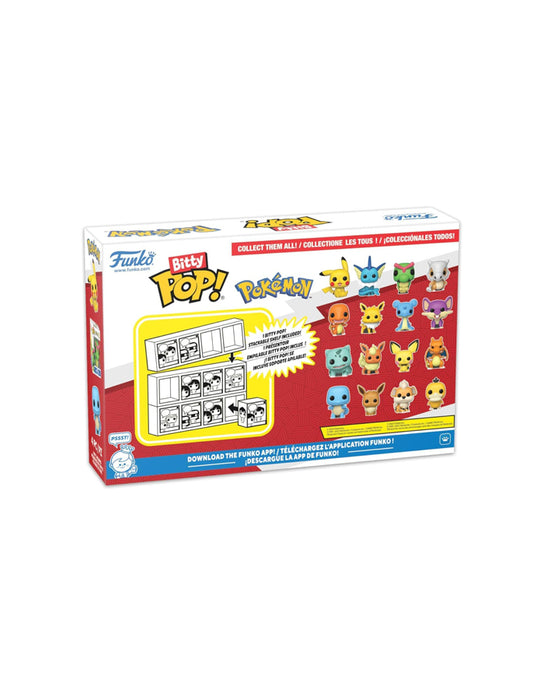 Pokémon - Bitty Pop! (Pikachu, Vaporeon, Caterpie et Cubone)