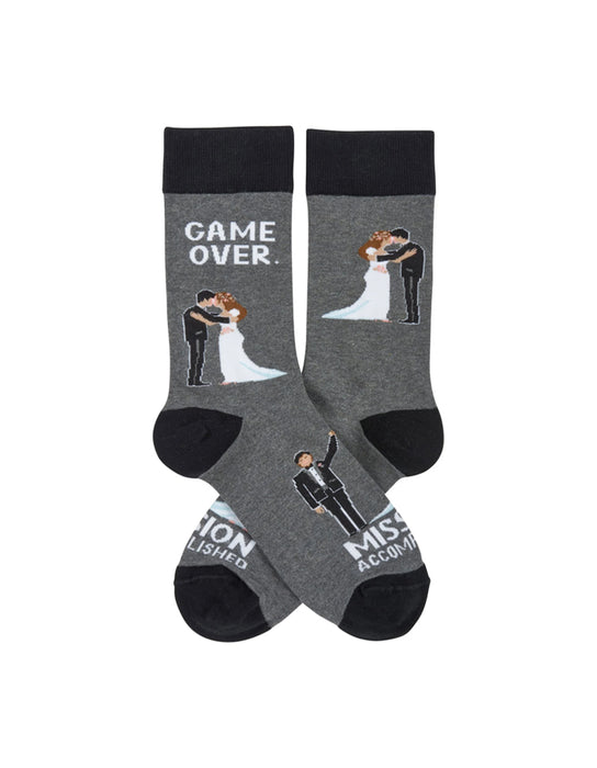 Primitives by Kathy - "Game Over Mission Accomplished" Men's Socks