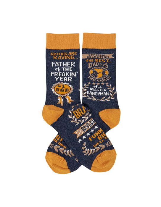 Primitives by Kathy - « Father of the Freakin' Year » chausettes pour hommes