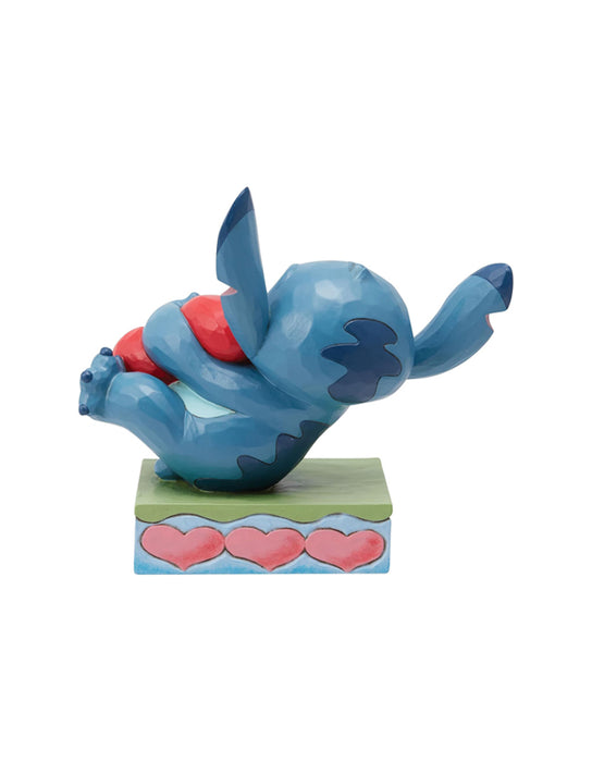 Disney Traditions - Stitch Hugging Heart Statue