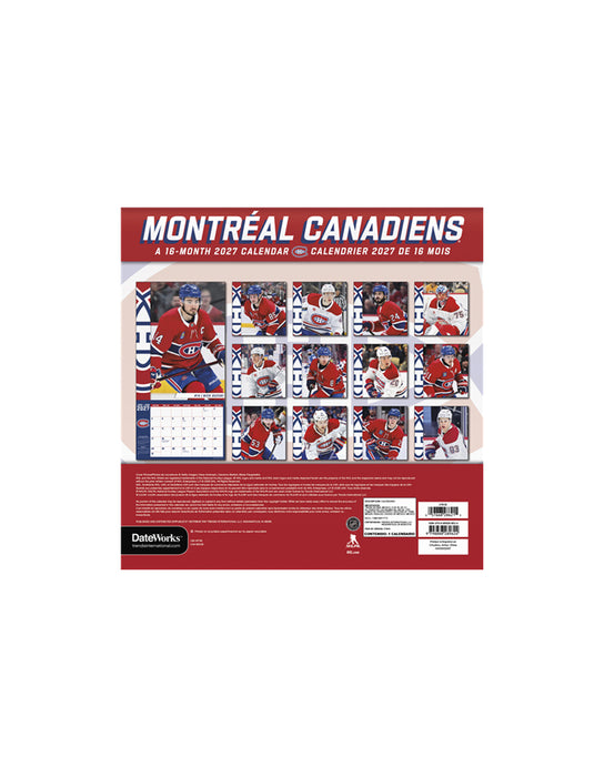 NHL - Calendrier de Montréal Canadiens 2026-27 (Bilingue)