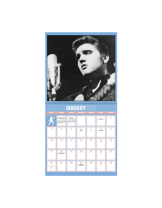 Elvis Presley - Calendrier 2026-27 (Anglais)