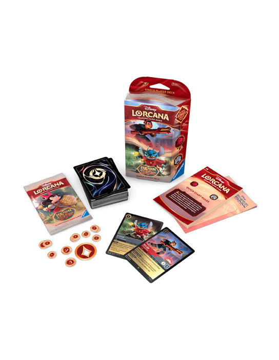 Disney Lorcana - Reign Of Jafar Starter Deck (Ruby and Steel)
