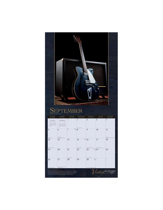 Vintage Guitars - Calendrier 2027 (Anglais)