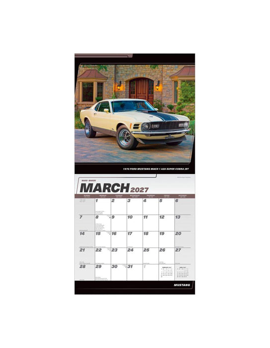 Ford Mustang - Calendrier 2027 (Anglais)