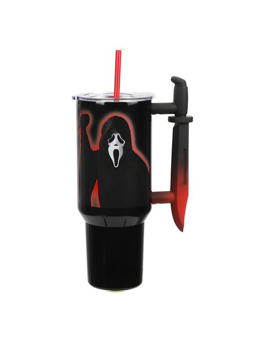 Ghost Face - Stainless Steel Dagger with Straw Cup  