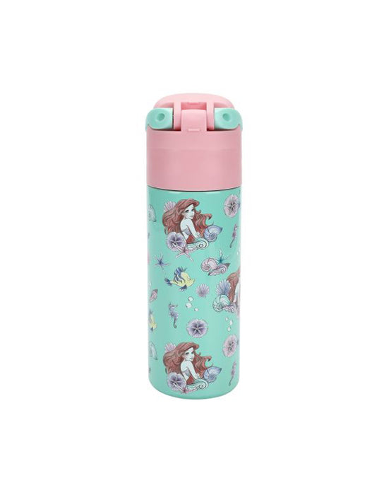 La Petite Sirène - Bouteille d'eau couvercle rabattable de Ariel & Flounder