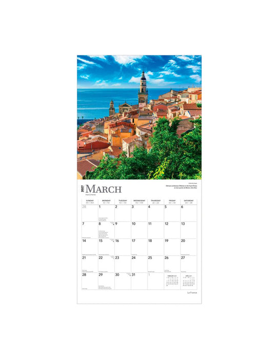 La France - Calendrier 2027 (Bilingue)