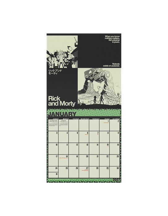 Rick and Morty - 2026-27 Calendar (English)