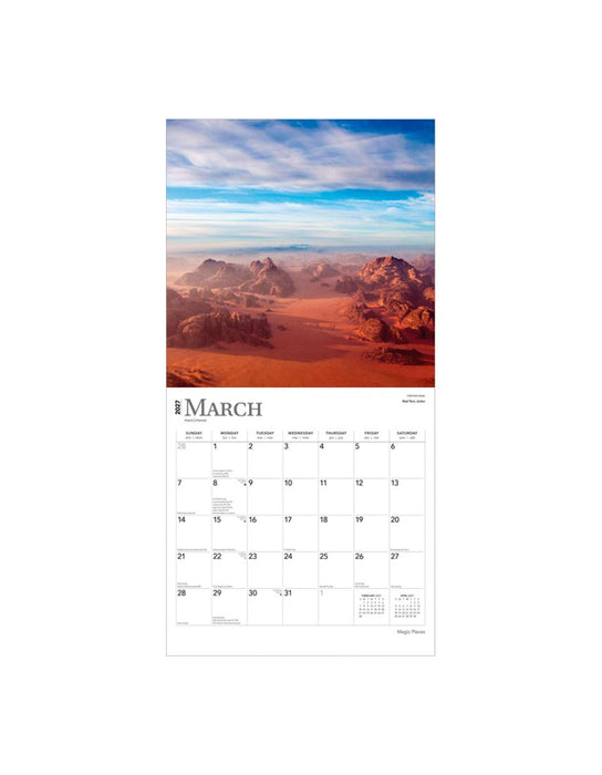 Magic Places - Calendrier 2027 (Anglais)