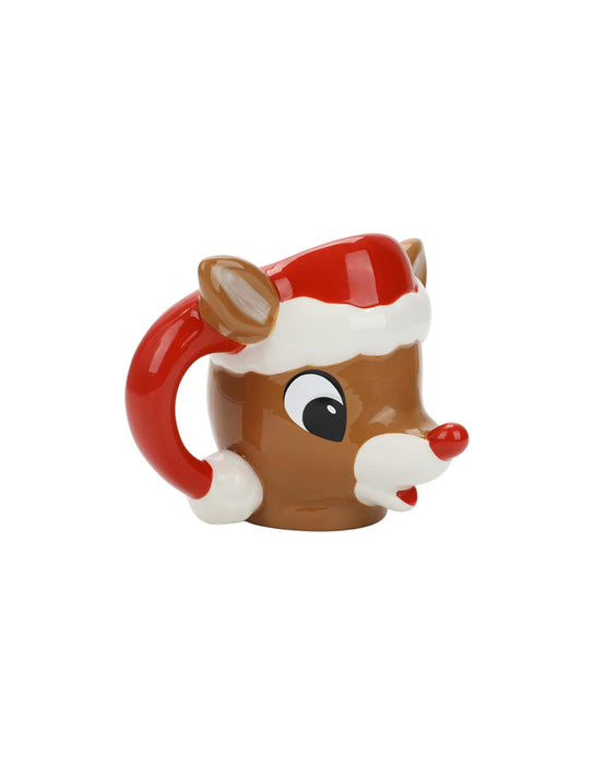 Rudolph le renne au nez rouge - Tasse visage de Rudolph