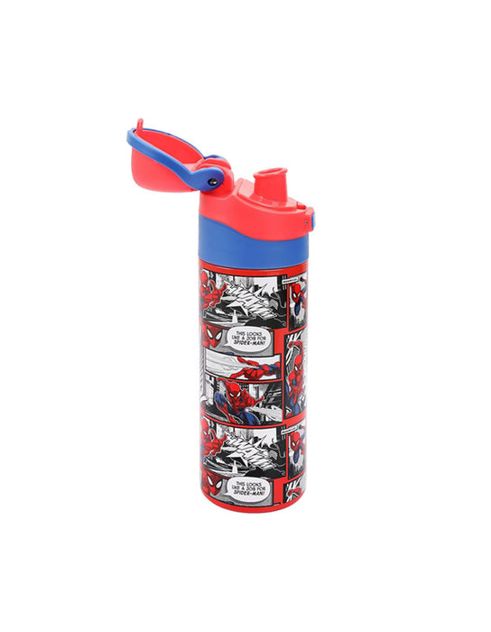 Marvel - Bouteille d'eau couvercle rabattable de Spiderman