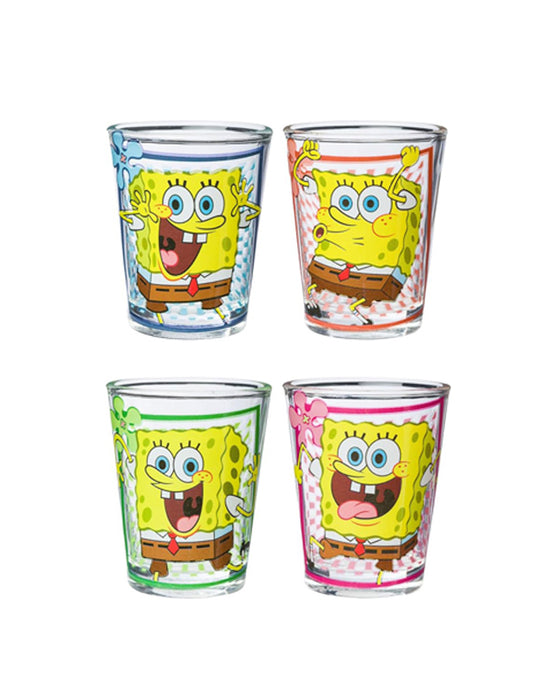 Spongebob Squarepants - Ensemble de verrerie (Carrés à carreaux)