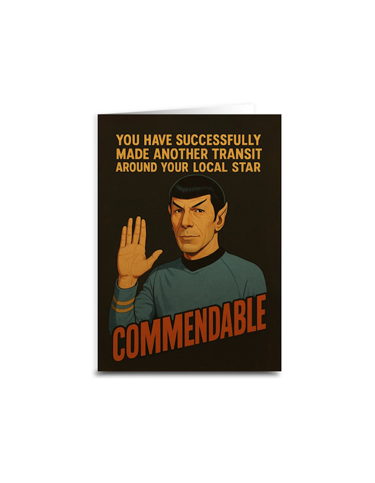 Carte d'anniversaire Star Trek « Another Transit Around Your Local Star »