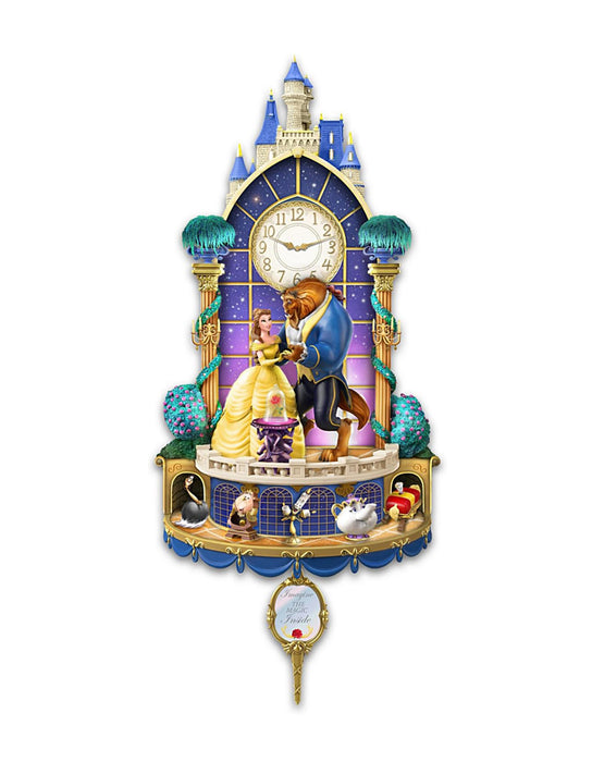 La Belle et la Bête - Horloge murale