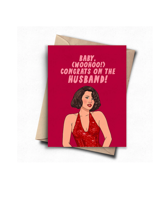 Carte de mariage RAYE « Congrats On The Husband! »